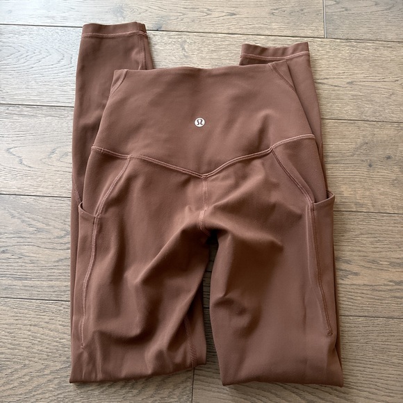 🤎Lululemon Align Leggings With Pockets 25” Java Size 2 - Picture 4 of 7